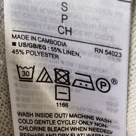 GAP Linen Blend Belted Cardigan NWT - Picture 6 of 7